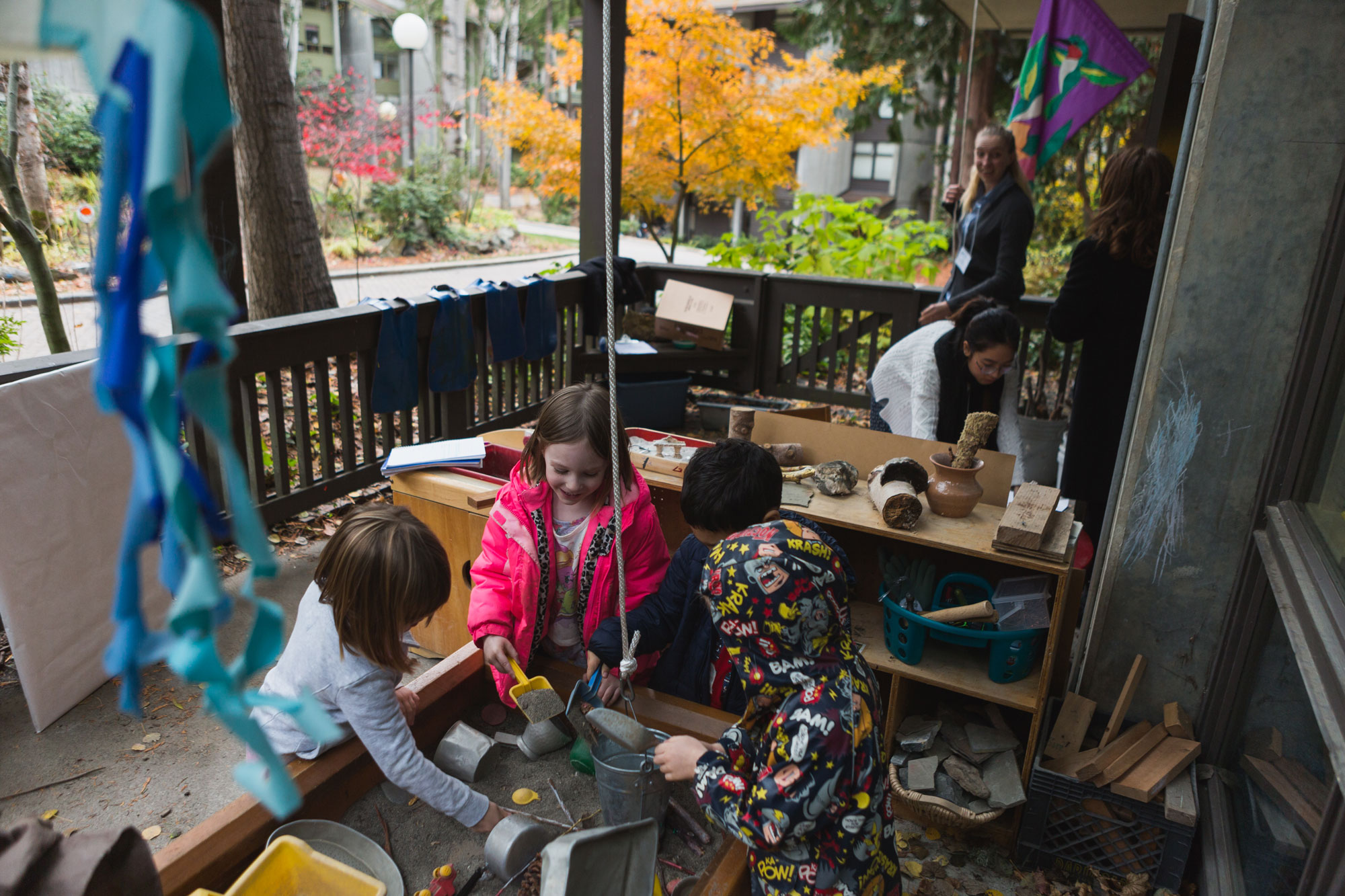 Children playing and learning at the WWU Associated Students Child Development Center
