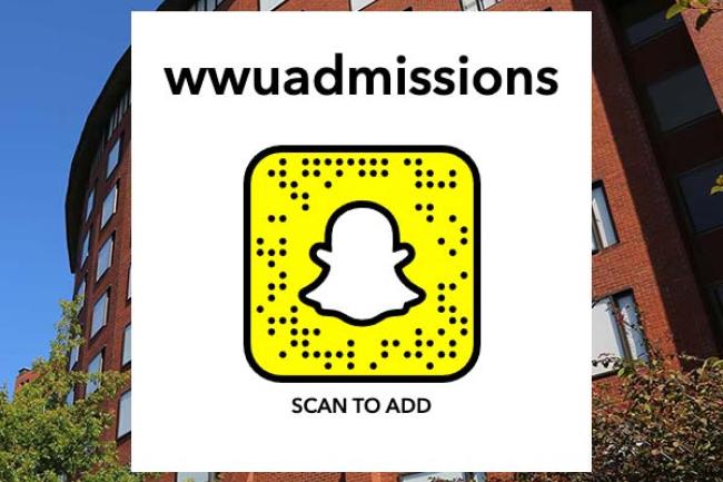 Link to WWUAdmissions Snapchat
